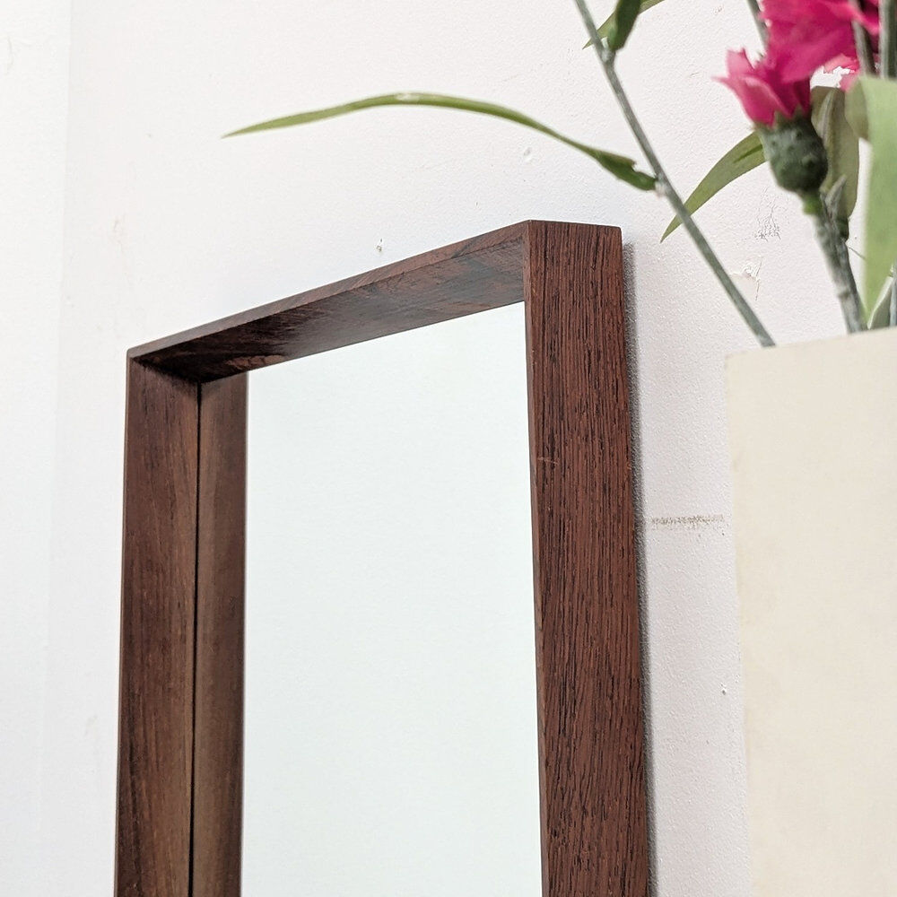 Miroir scandinave en palissandre