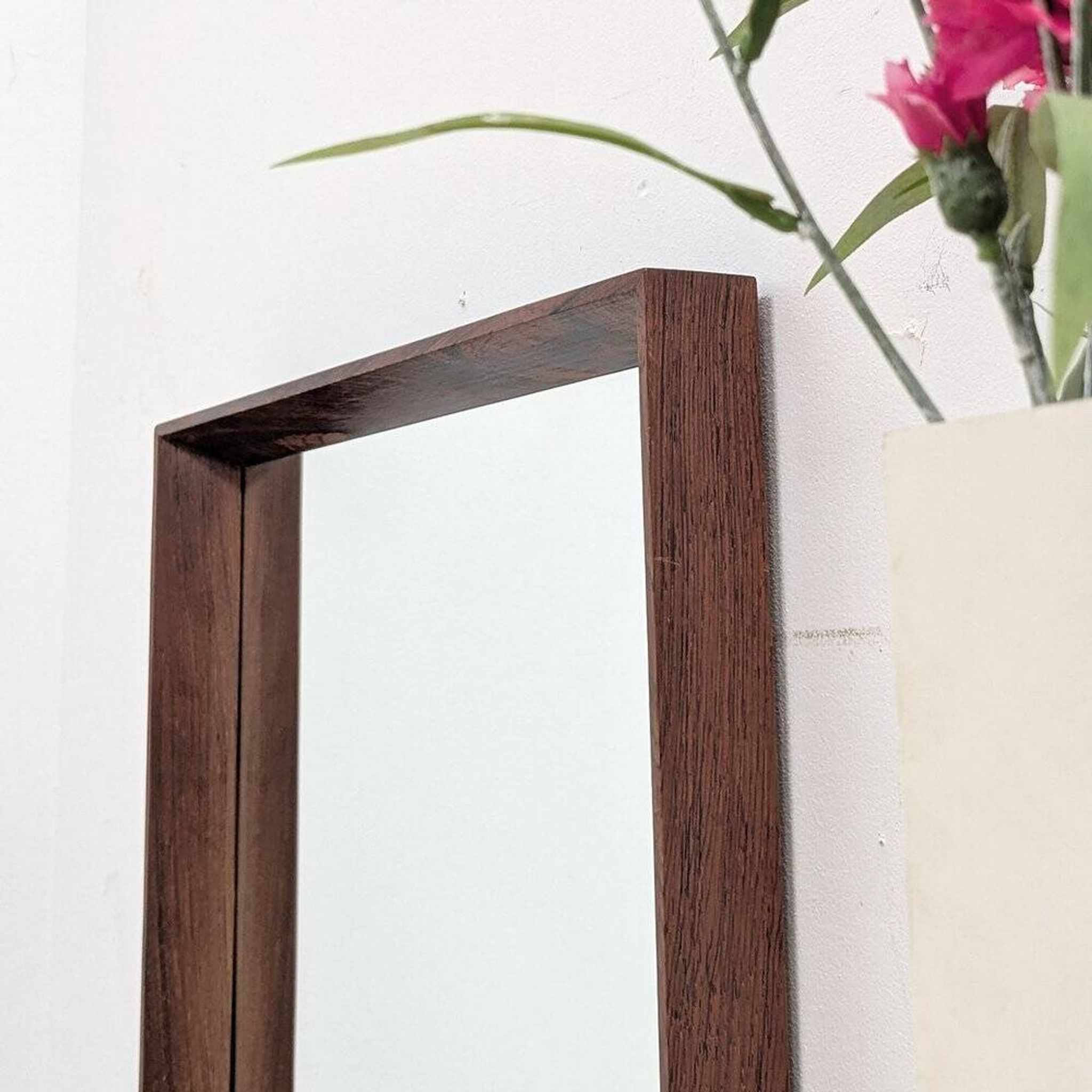 Miroir scandinave en palissandre