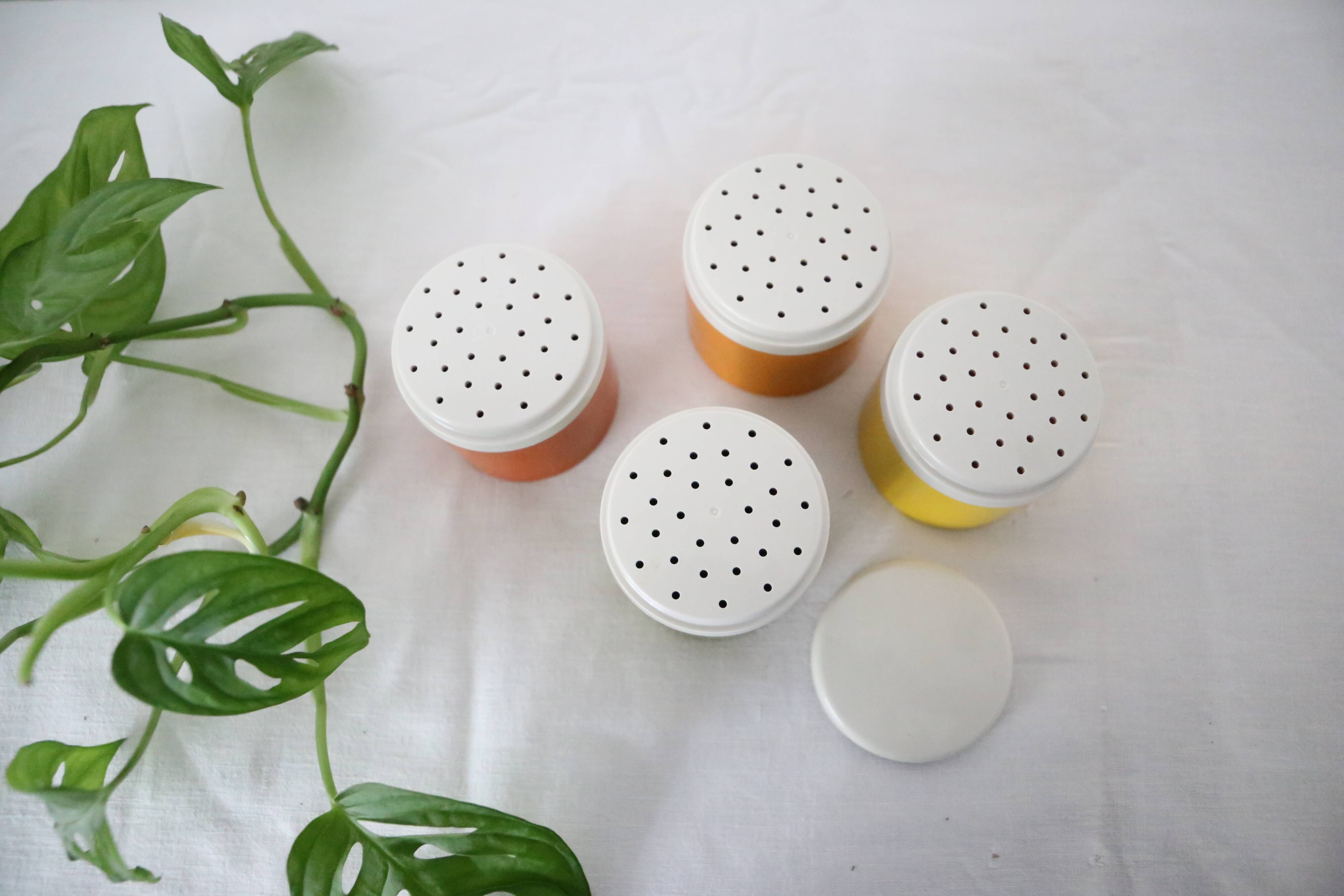 Set of salt and pepper, Tupperware, vintage