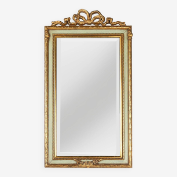 Classic baroque rococo mirror, romantically decorated 18th century style frame, France 1950s