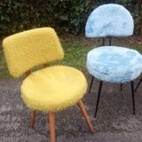 4 vintage moumoutes chairs