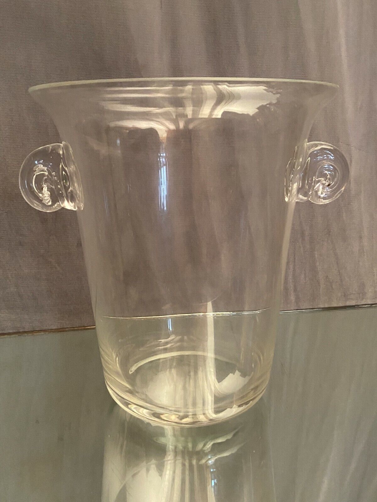Crystalline glass champagne bucket