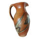 Pichet / Vase en grès émaillé terracotta mat / brillant