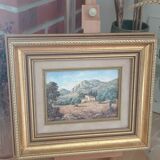 Pair of golden frames