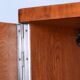 Bauhaus Wardrobe in Chromed Steel and Walnut by Slezak, Czech, 1930s