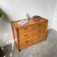 1980s pine chest of drawers