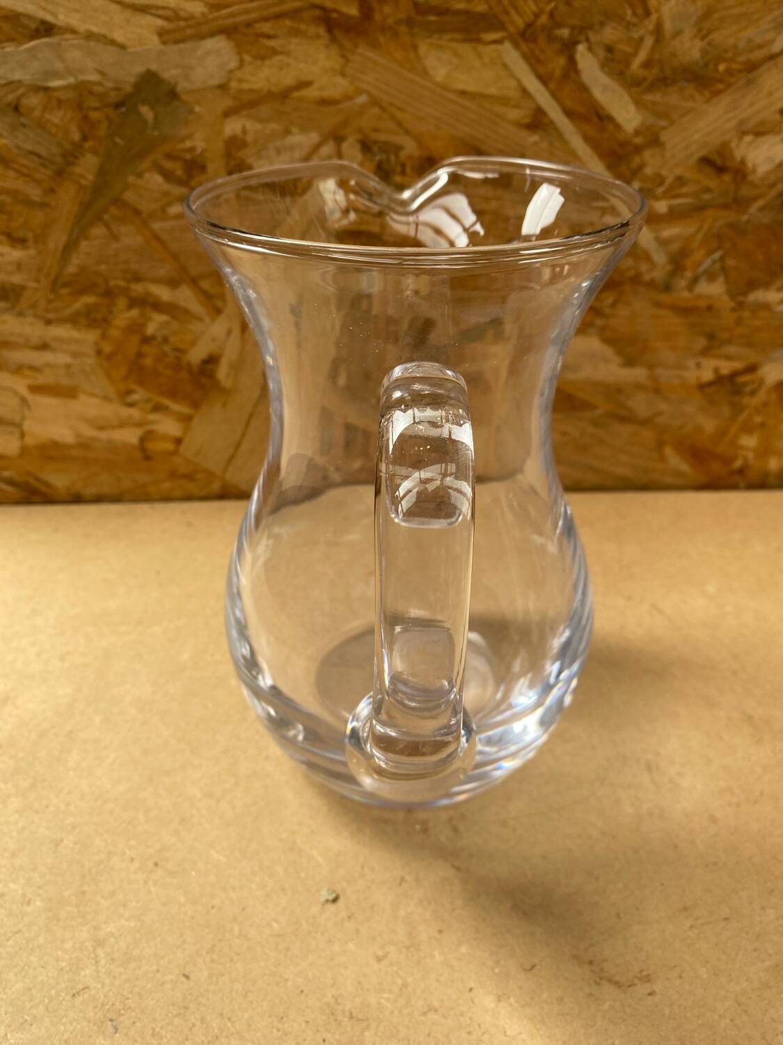 Antique Clear Blown Glass Pitcher Kitchen Service Vintage