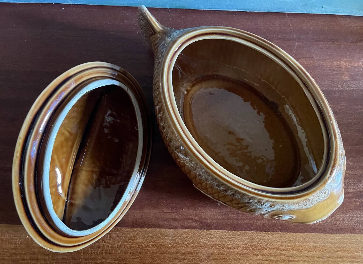 Soupière poisson Sarreguemines