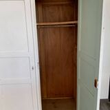 Old wooden workshop locker