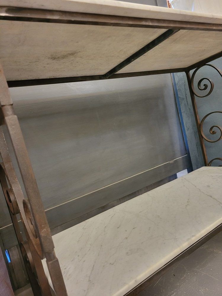 Console ou Etagère en fer forgé