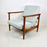 Light Blue GFM-142 Armchair by Edmund Homa, 1970s
