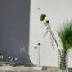 Silver-plated metal candlestick signed Alessandro Albrizzi 1970