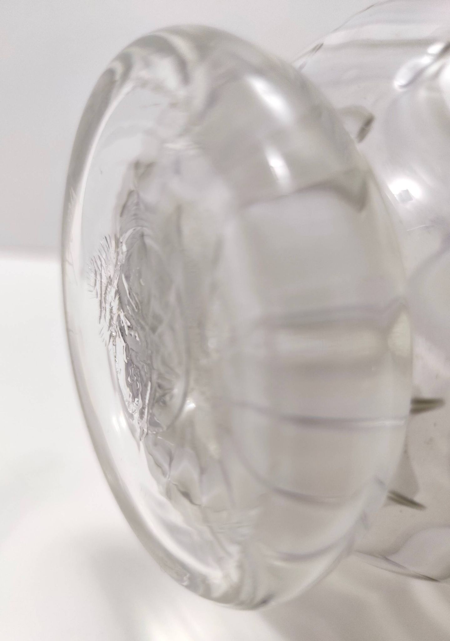 Lilac and Transparent Murano Glass Vase by Alberto Donà, Italy