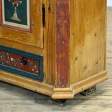 Antique German Hand Painted Cabinet, circa 1850