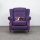 Classic wing chair in the style of Howard & Sons, 1960s