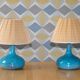 Pair of Ceramic Bedside Lamp 50s-60s .