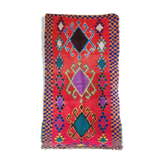 Red carpet hand-woven  213 x 110 cm