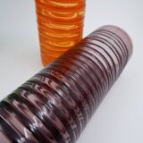 Set of four large spiral vases - Murano glass