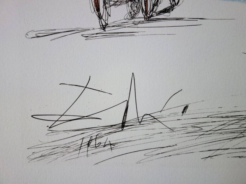 Salvador dali: new york city - plaza, signed lithograph - 1981