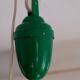 Industrial hanging in green metal with pulley