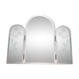 Miroir triptyque Art Déco lumineux