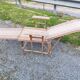 Chaise longue bain de soleil rotin fauteuil
