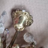 Lustre vintage laiton avec pampilles