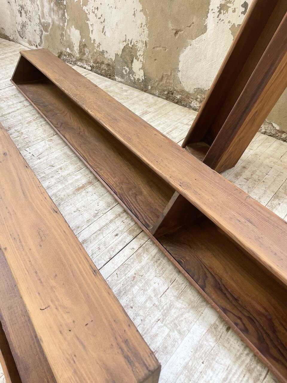 XL wooden wall storage