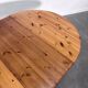 Glostrup solid pine, round / oval dining table, 1970s