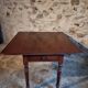 Table à abattants anglaise ancienne en acajou, fin XIXe siècle