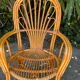 Vintage rattan armchair