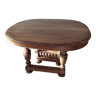 Oval table in old oak 4 extensions