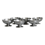 6 coupelles en métal
