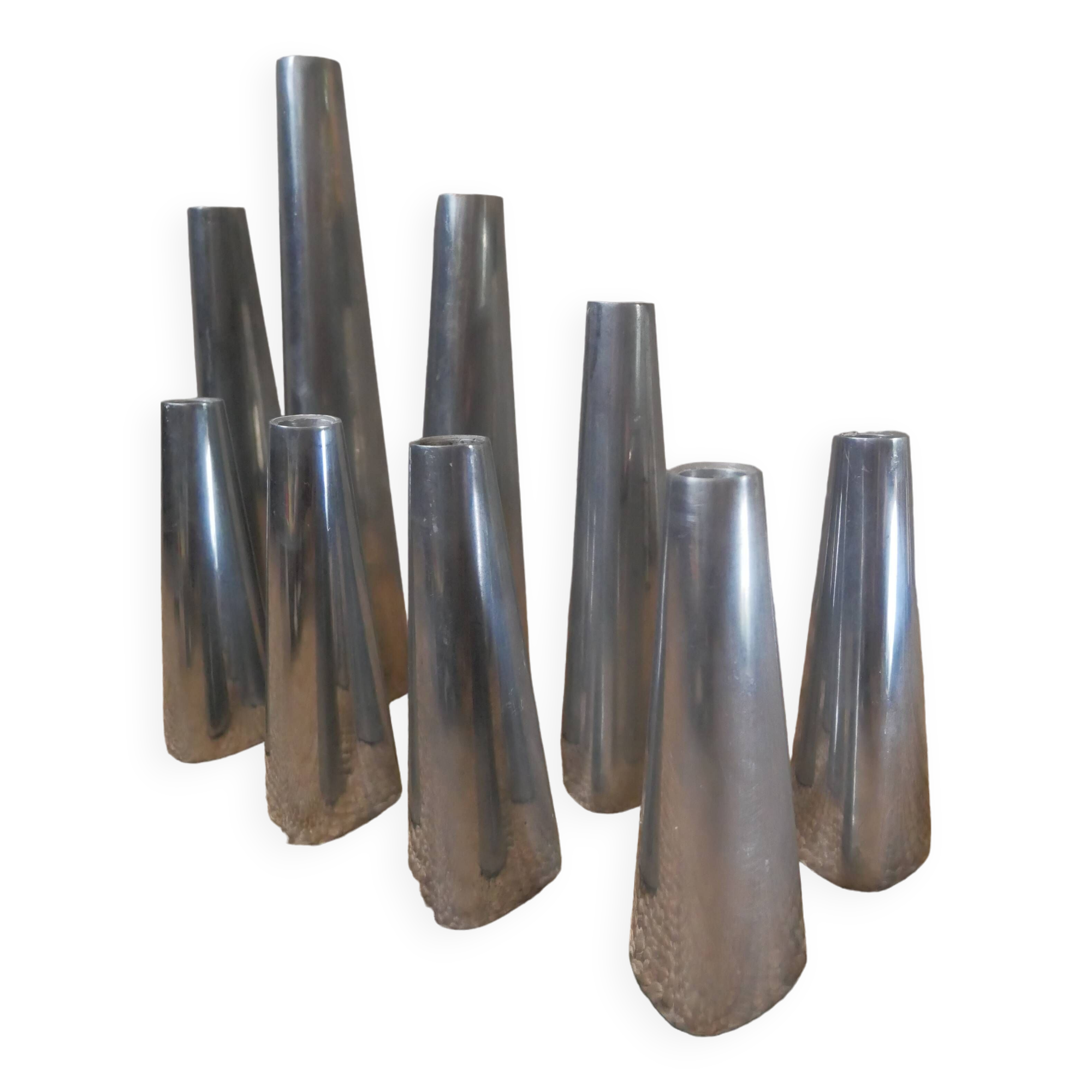 Ehlén Johansson aluminum candle holders ikea contemporary Scandinavian design sculpture accumulation