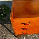 Commode vintage pieds compas.