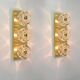 Pair of wall sconces in crystal designed by Sciolari for Peill & Putzler.