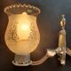 Pair of chrome wall sconces vintage bathroom