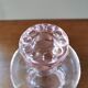 Carafe art déco en verre rose