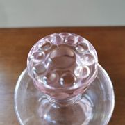 Art Deco pink glass carafe