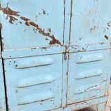 Vintage metal industrial wardrobe