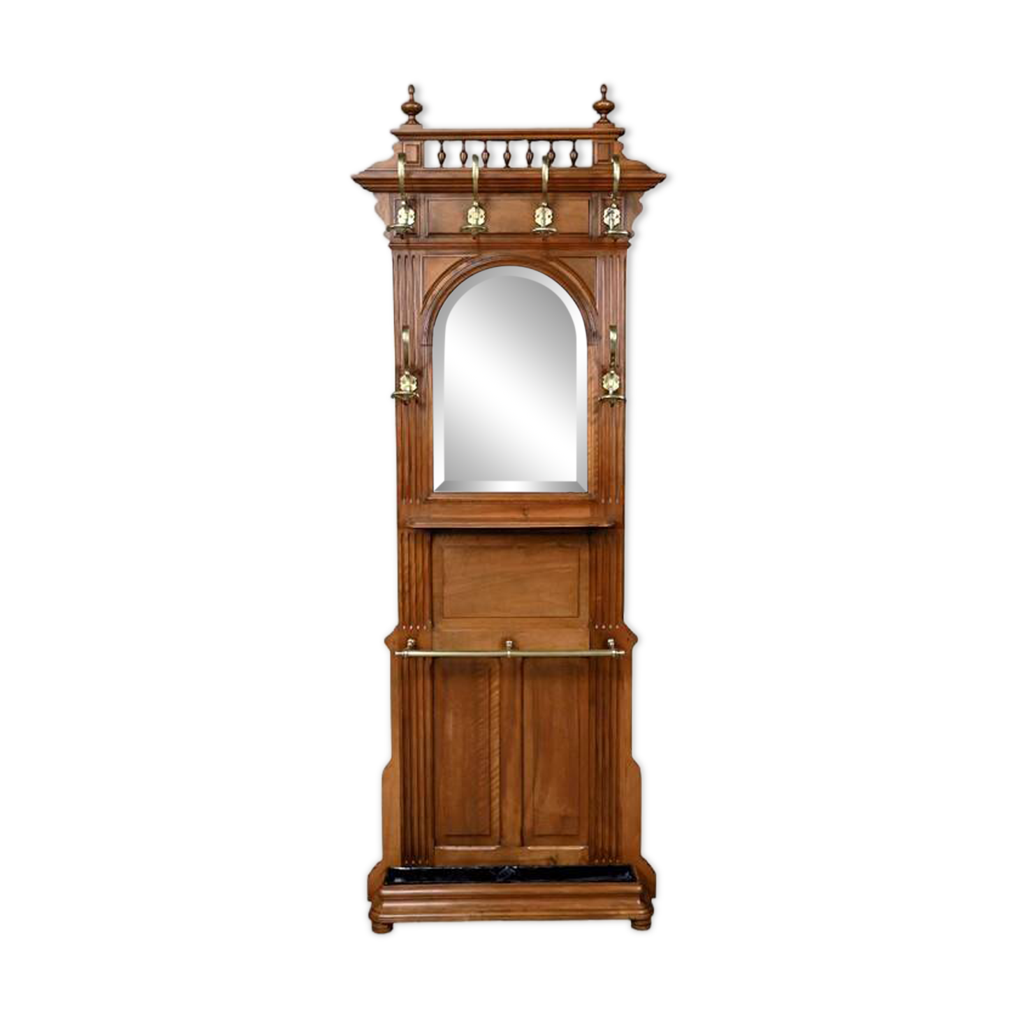 Vestiaire porte-manteaux en chêne – 1900