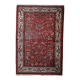 Handmade vintage Persian distressed Hamadan rug 128cm x 189cm, 1950s