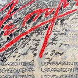 Bernard Quentin The Passage of Time hand-tufted wool art tapestry France 1998