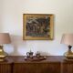Hollywood regency set of 2 table lamps mod. Piramide, High Society Italy 70