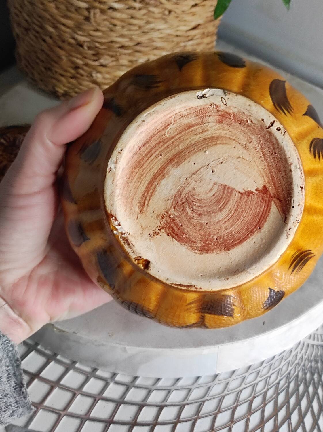 Vintage ceramic candy box