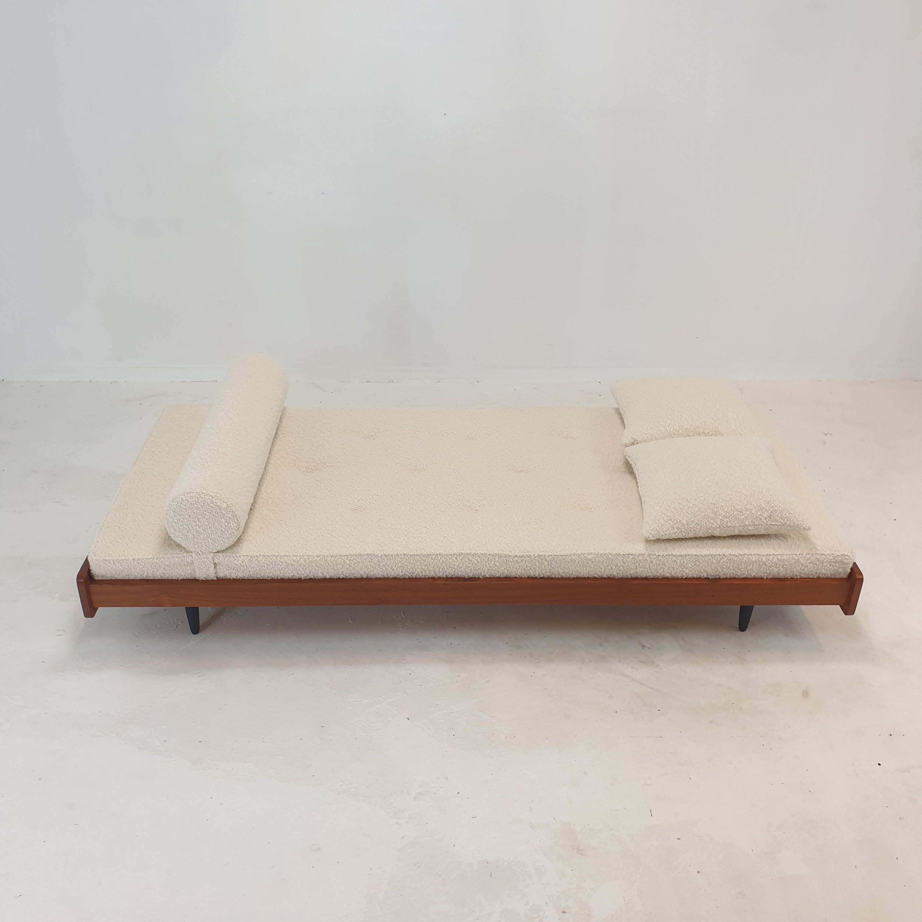Teak Daybed with Cushions and Bolster, 1960s