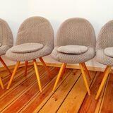 Set of 4 chairs by Miroslav Navratil, Czechoslovakia, 1960s