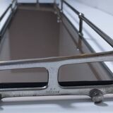 Wall shelf silver patina bronze glass early 20th century