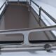 Wall shelf silver patina bronze glass early 20th century