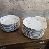 Set of Cérabel porcelain soup and dinner plates from Baudour